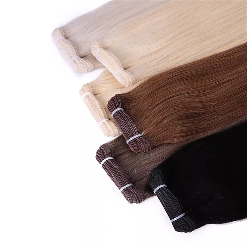 Wholesale Remy Hair Extension Top Quality 12A Grade Flat Weft Extensions